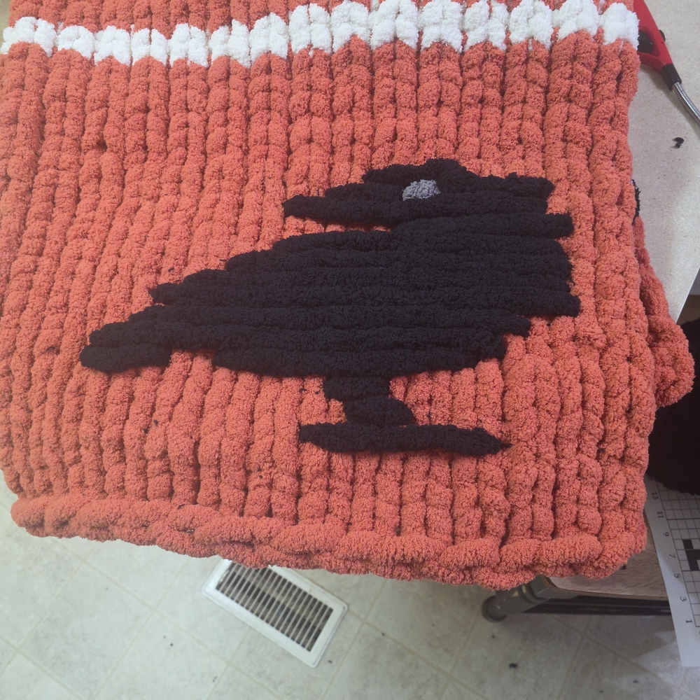 Cozy Striped Knit Blanket - Picture 2 of 5